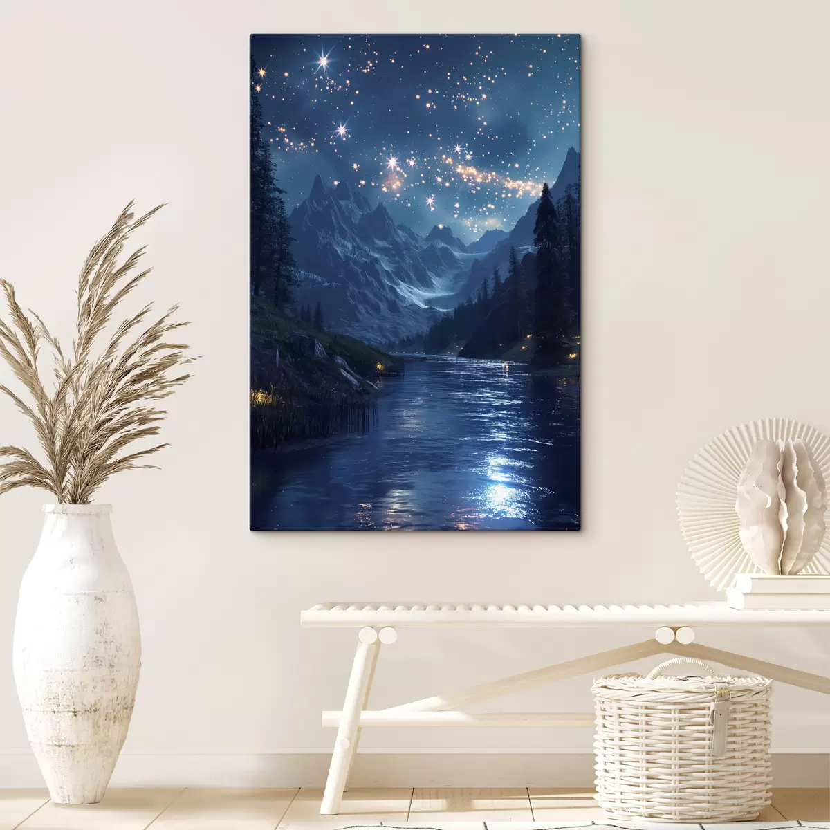 Wandbilder Velaris, Berge, Sterne s40010