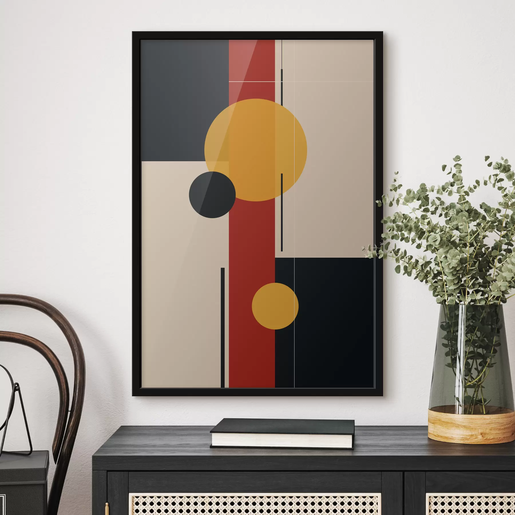 Fototapete Abstraktion mit geometrischen Formen f39897