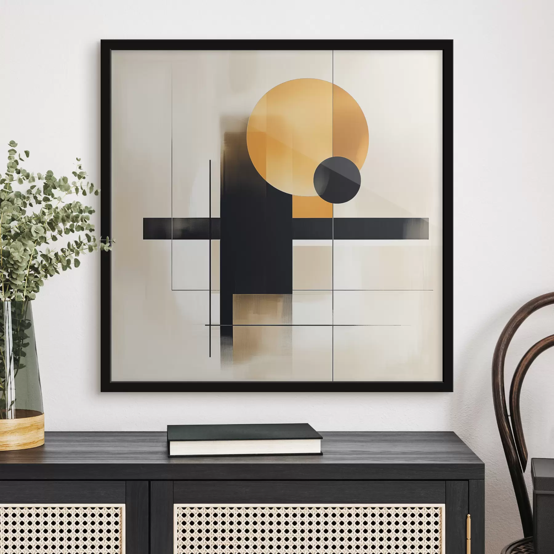 Fototapete Abstraktion mit geometrischen Formen f39993