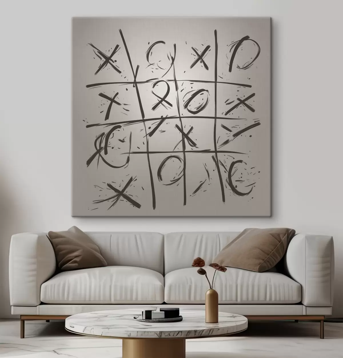 Wandbilder Tic-Tac-Toe-Kreuze s40065