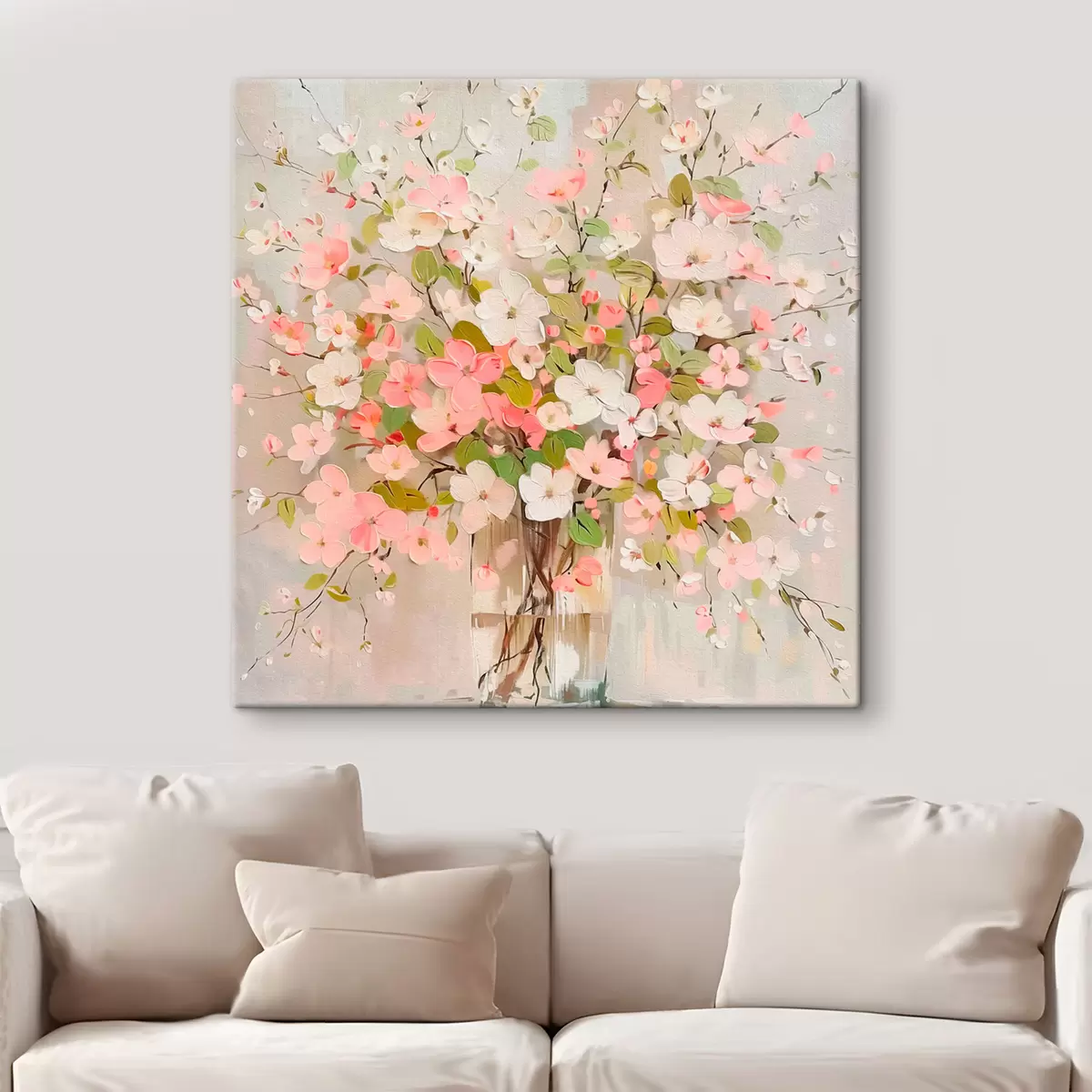 Wandbilder Ein Blumenstrauß und eine Vase s40115