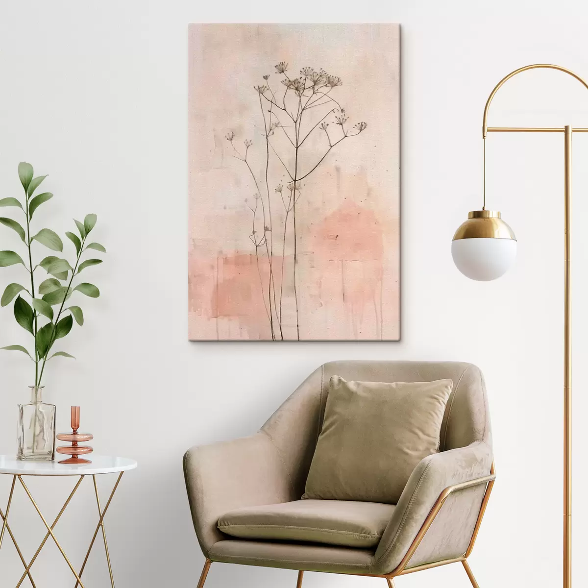 Wandbilder Wildblumen Minimalismus s40116