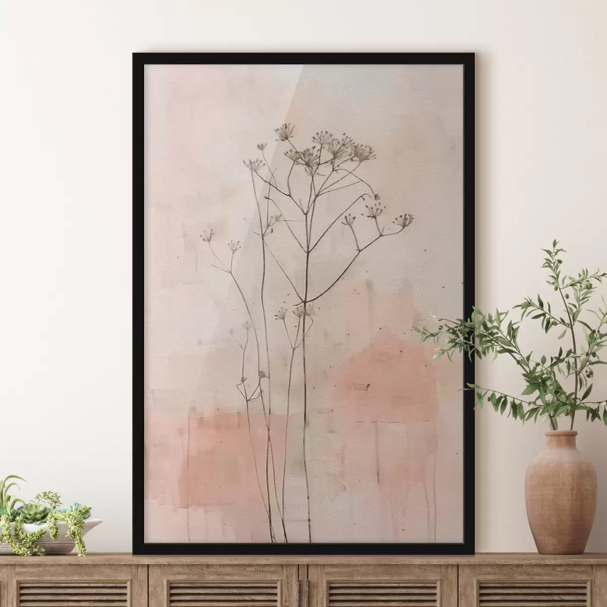 Poster Wildblumen Minimalismus f40116