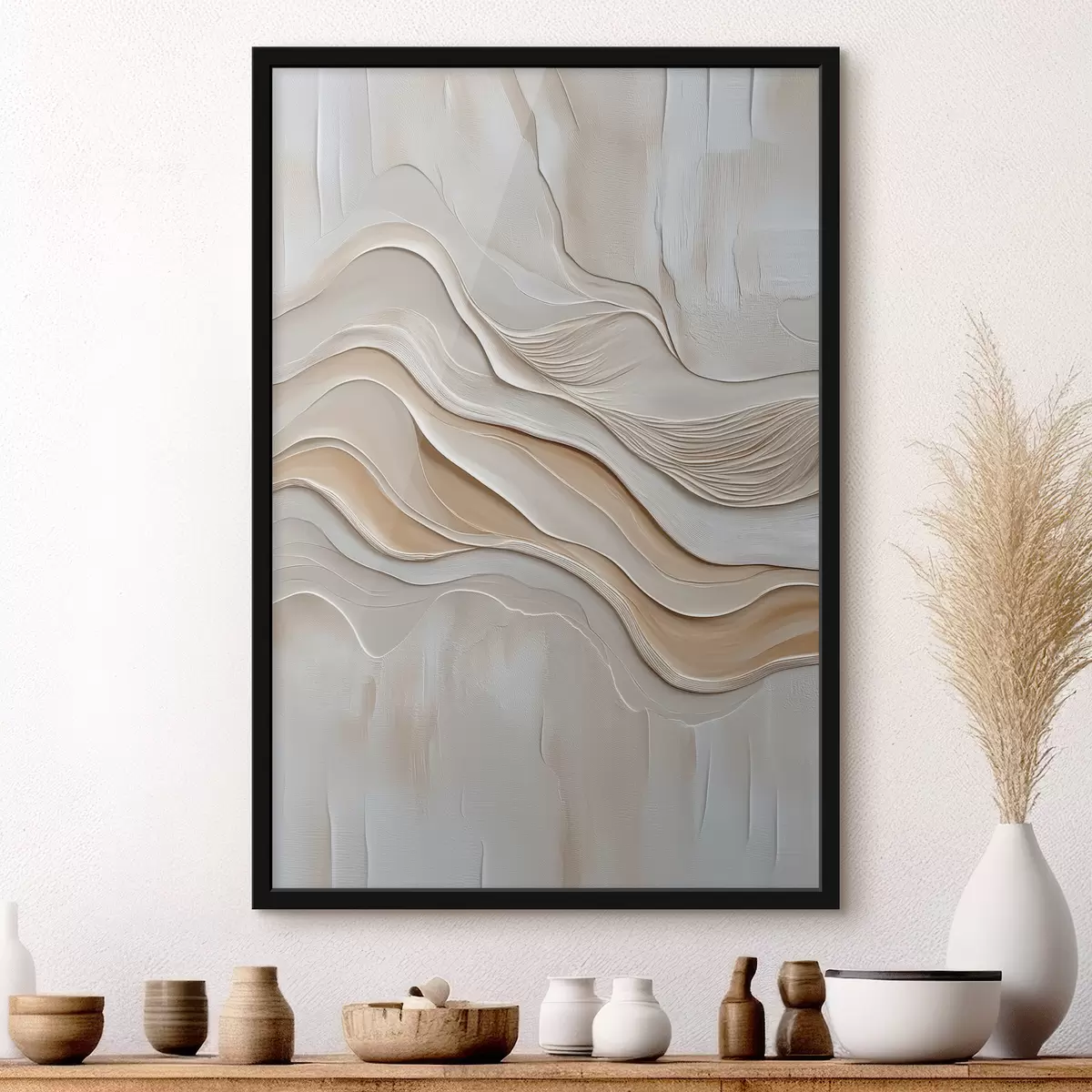 Poster Abstraktion mit Texturimitation f39558