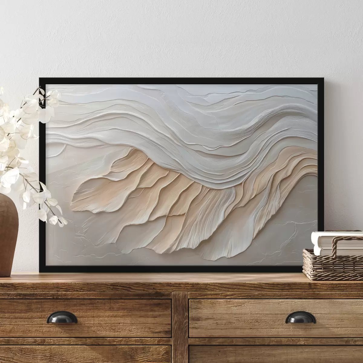 Poster Abstraktion mit Texturimitation f39894