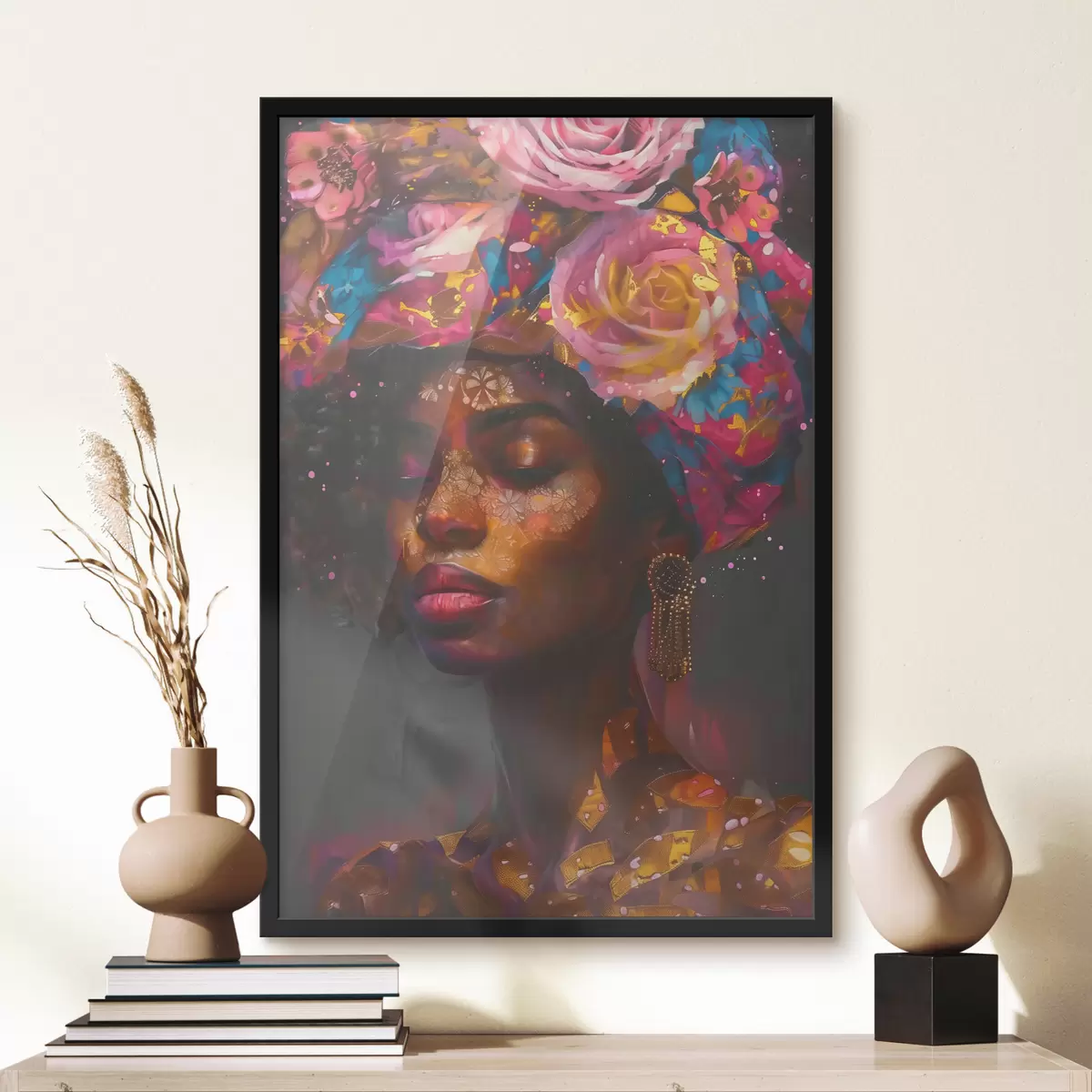 Poster Afro-Frau f40182