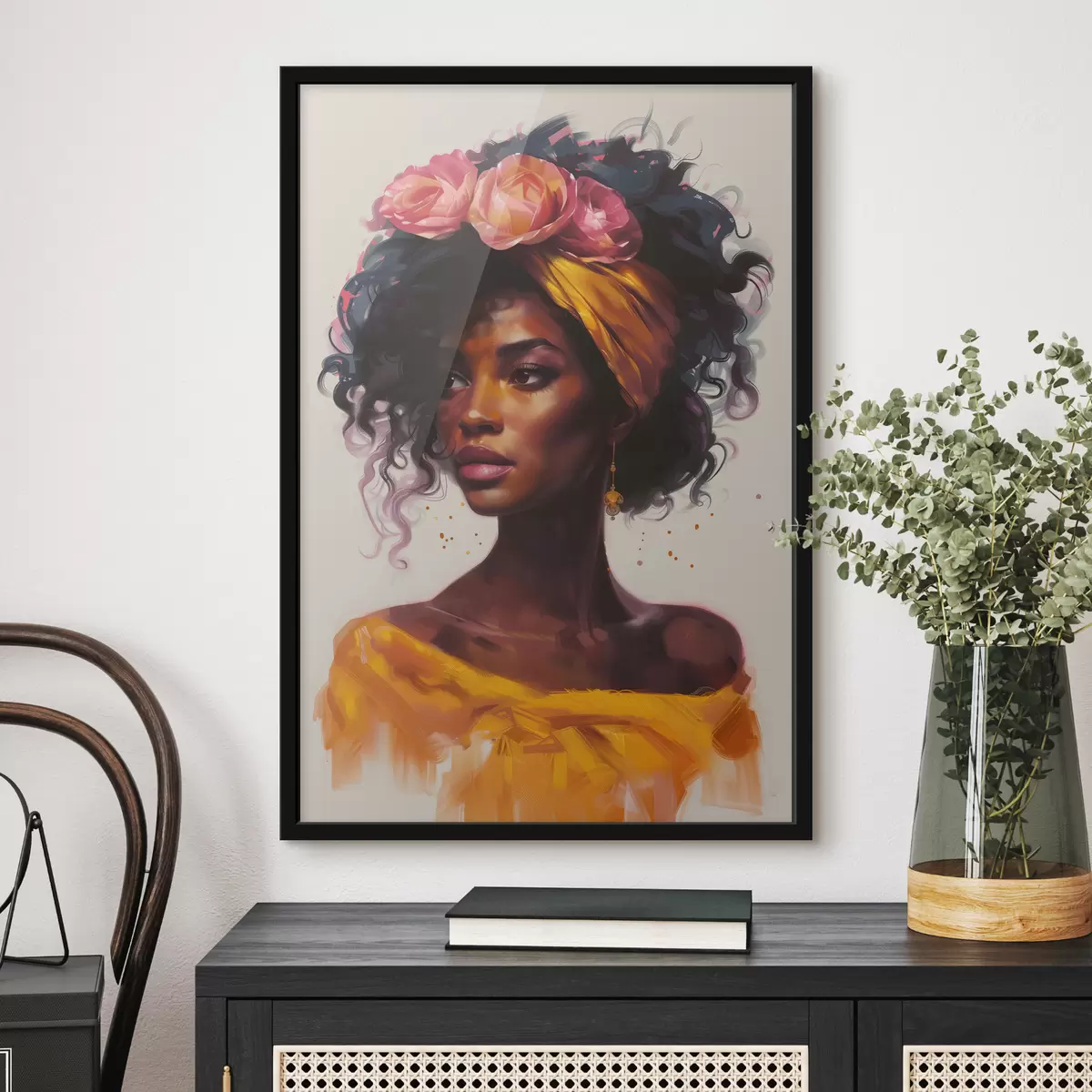 Poster Afro-Frau f40183