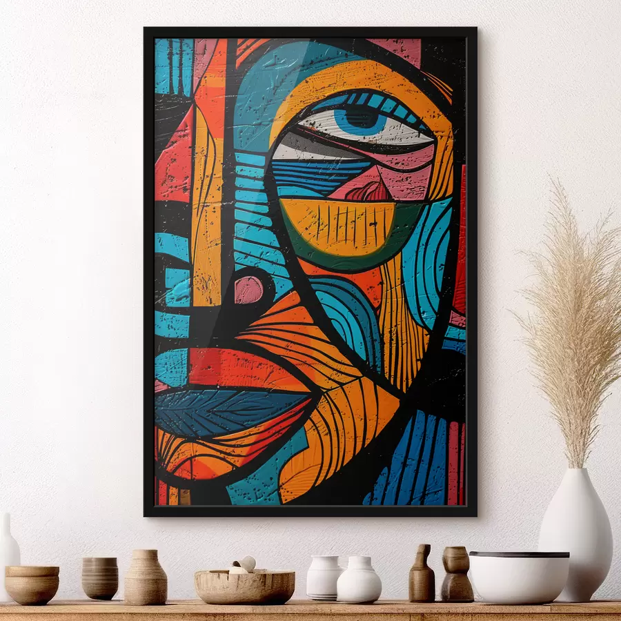 Fototapete Abstraktes Gesicht f40207