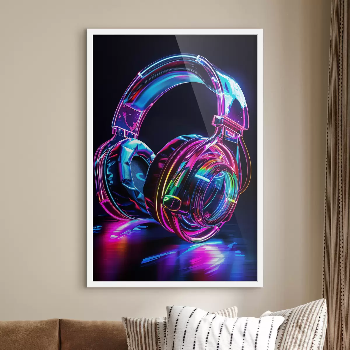 Poster Helle Kopfhörer f40209
