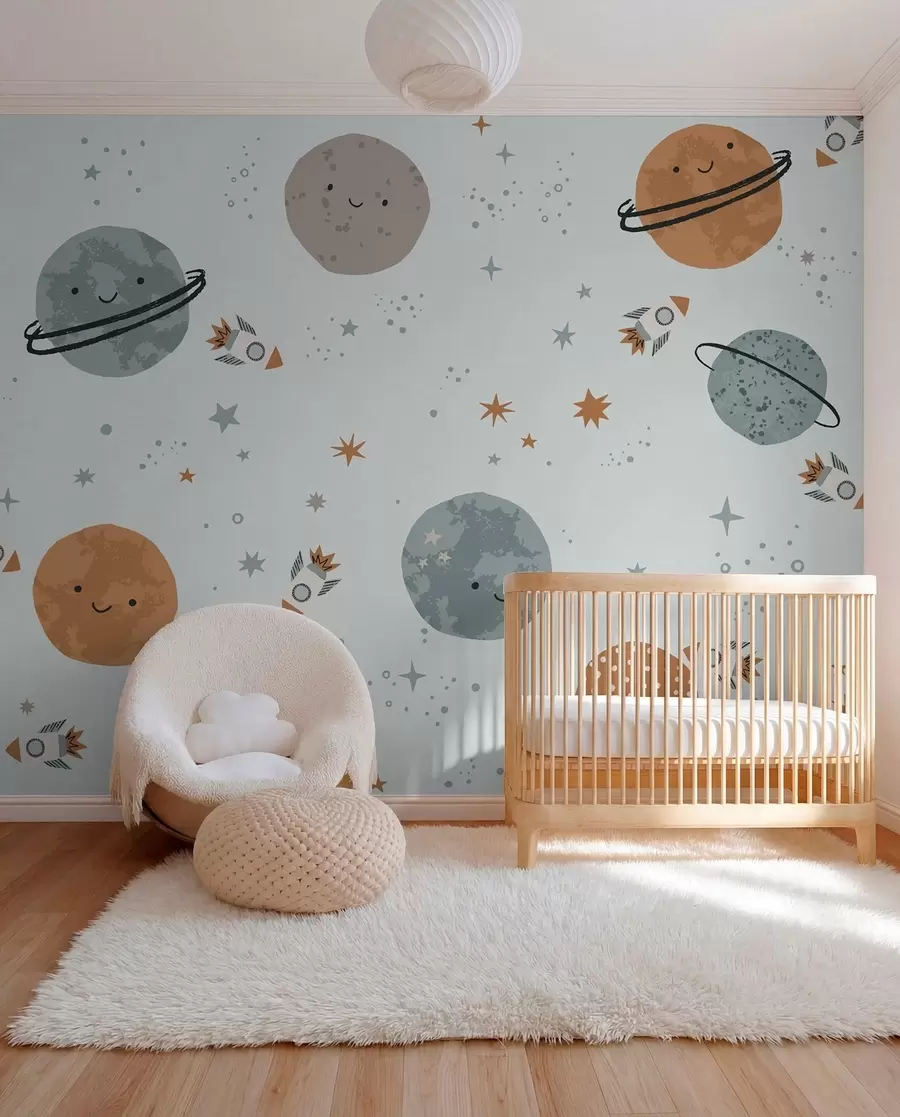 Fototapete Planeten mit einem Lächeln w01417