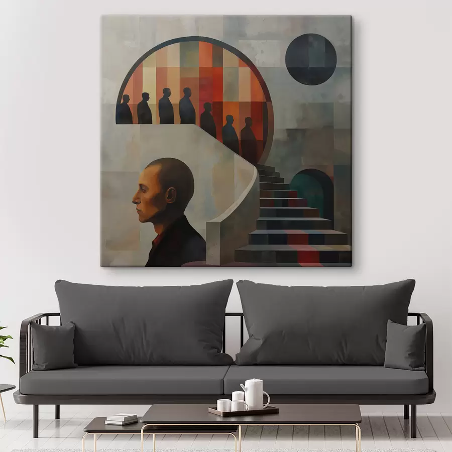 Wandbilder moderne Darstellung der Treppe s40238