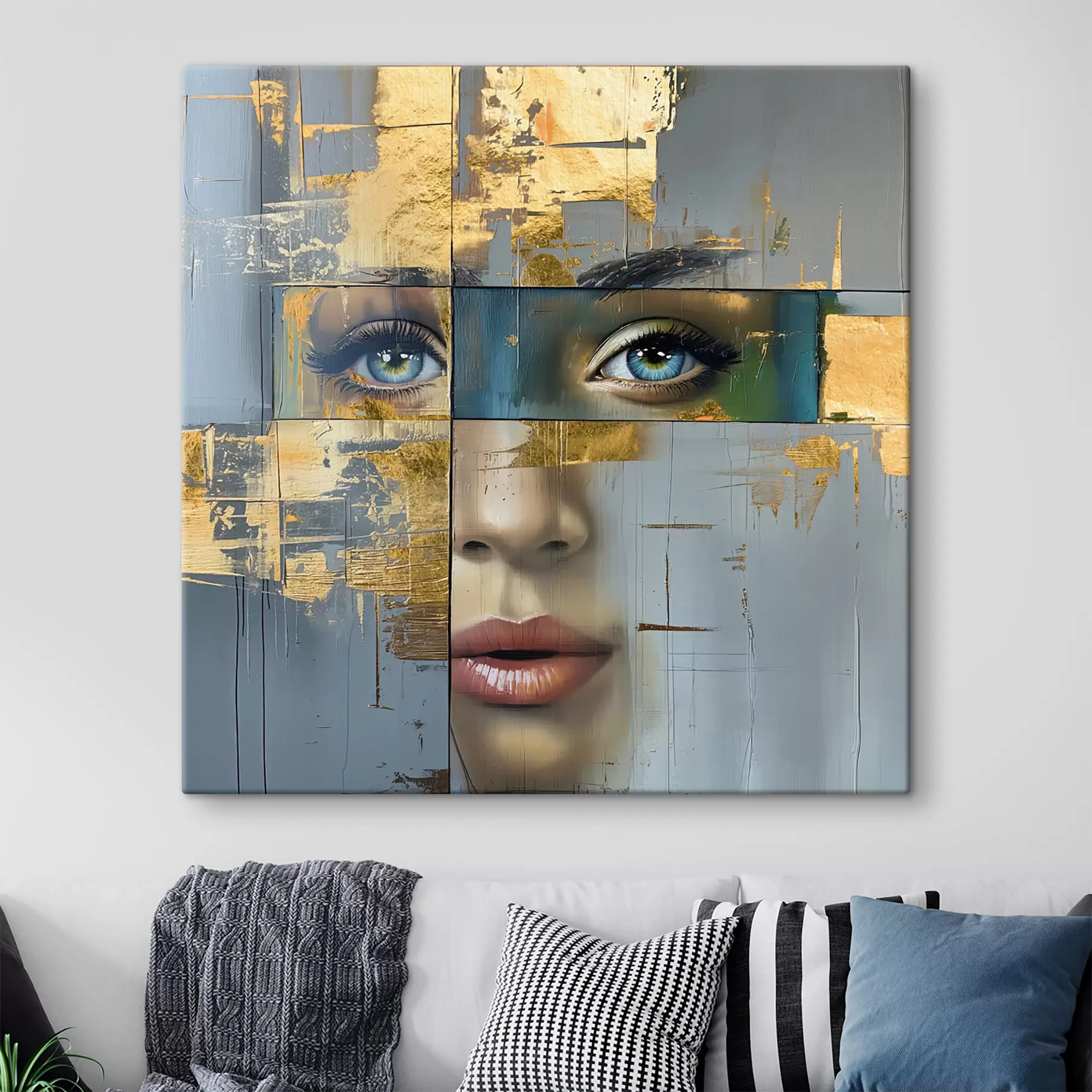 Fototapete modernes abstraktes Porträt s40240