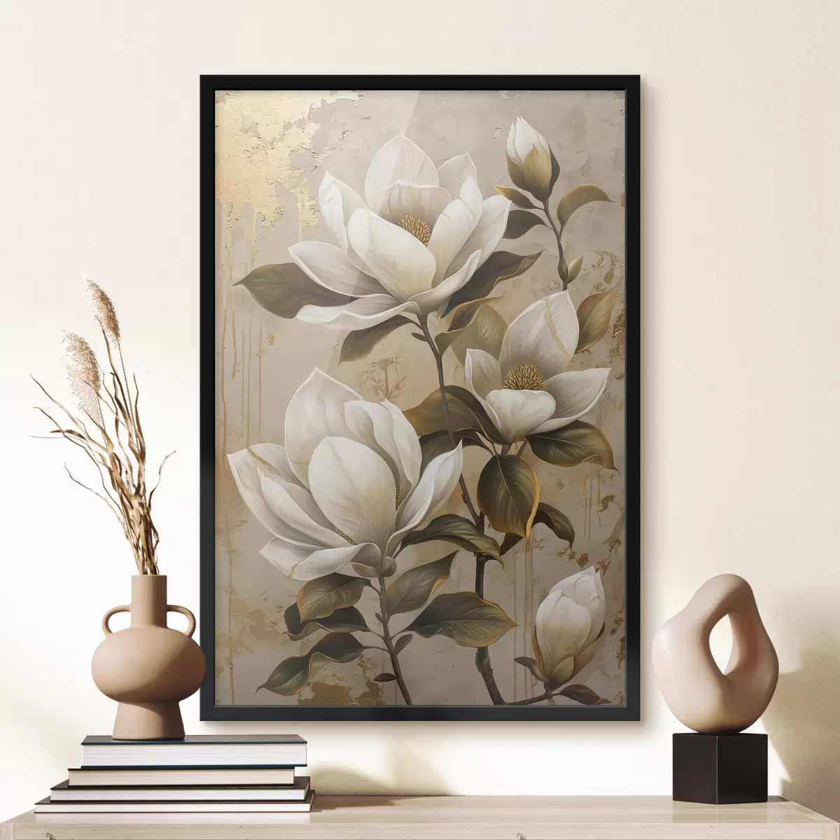 Poster große Magnolienblüten f40236