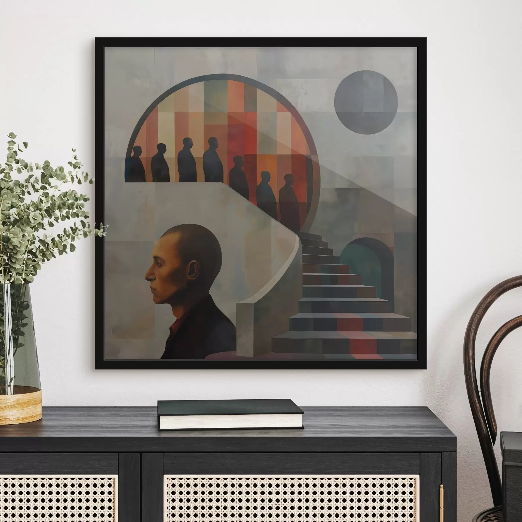 Fototapete moderne treppe illustration f40238