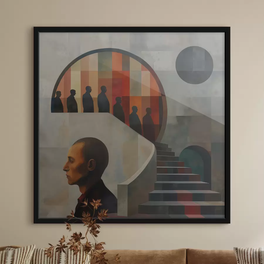 Fototapete moderne treppe illustration f40238