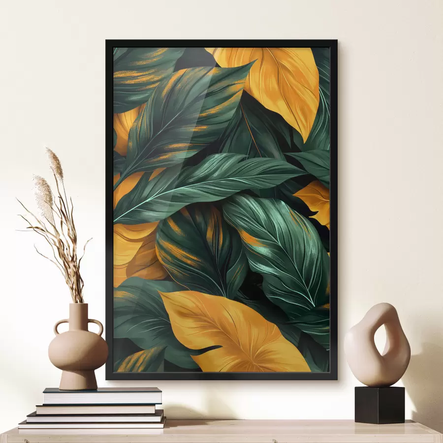 Fototapete große Blätter f40241