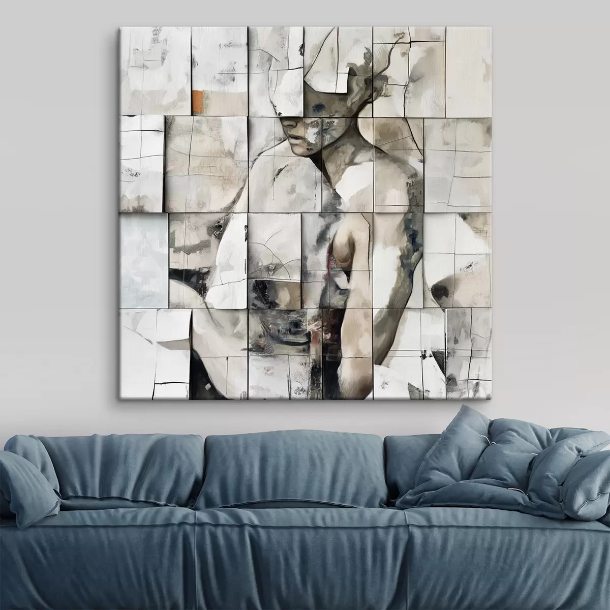 Wandbilder Mann Abstraktion s40273