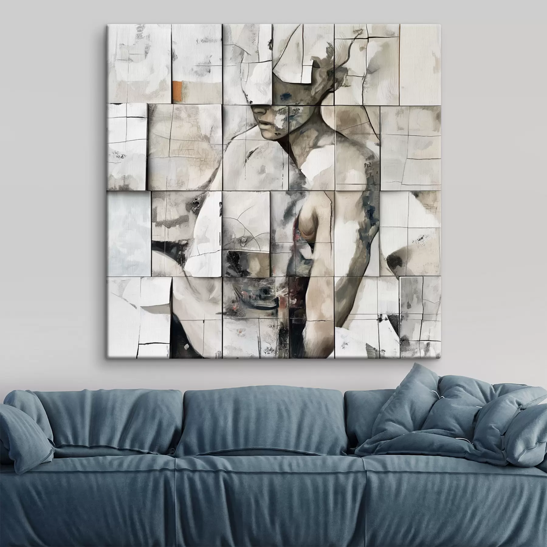 Fototapete Mann Abstraktion s40273