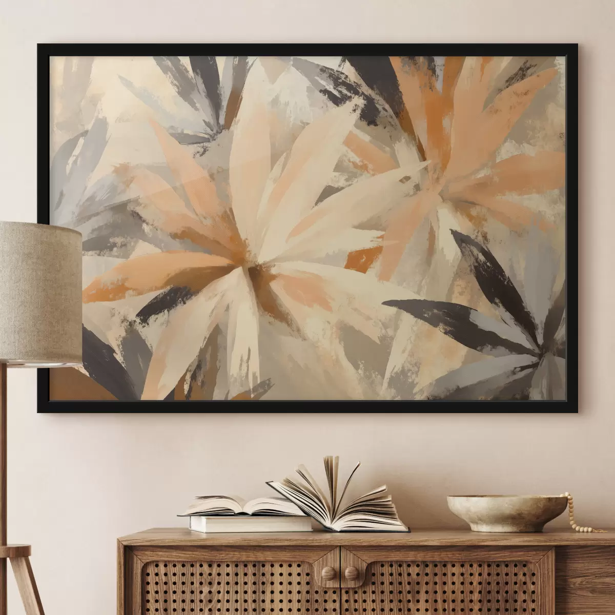 Poster Abstrakte Blumen f40265