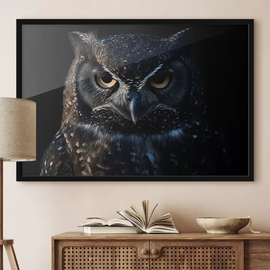 Wandbilder Blick auf die Eule f40271