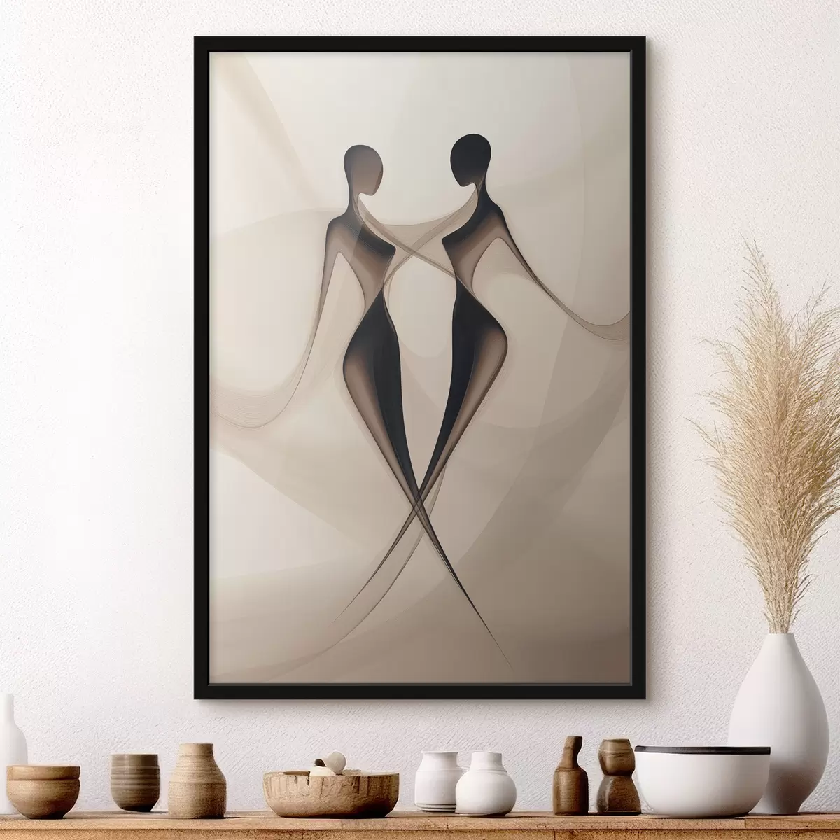 Poster Abstrakte Silhouetten f40279