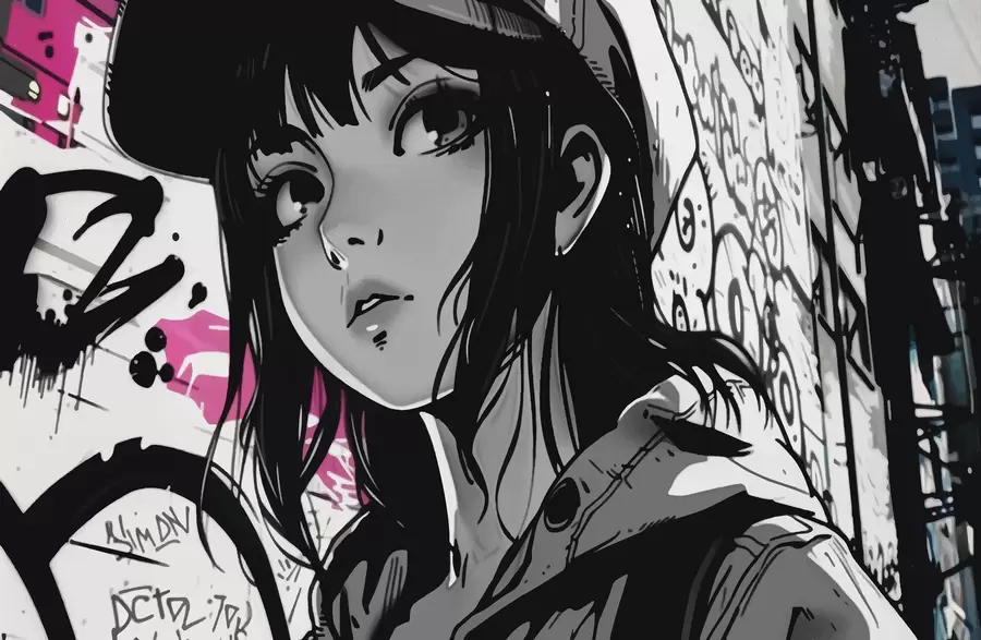 Fototapete Anime-Mädchen w00973