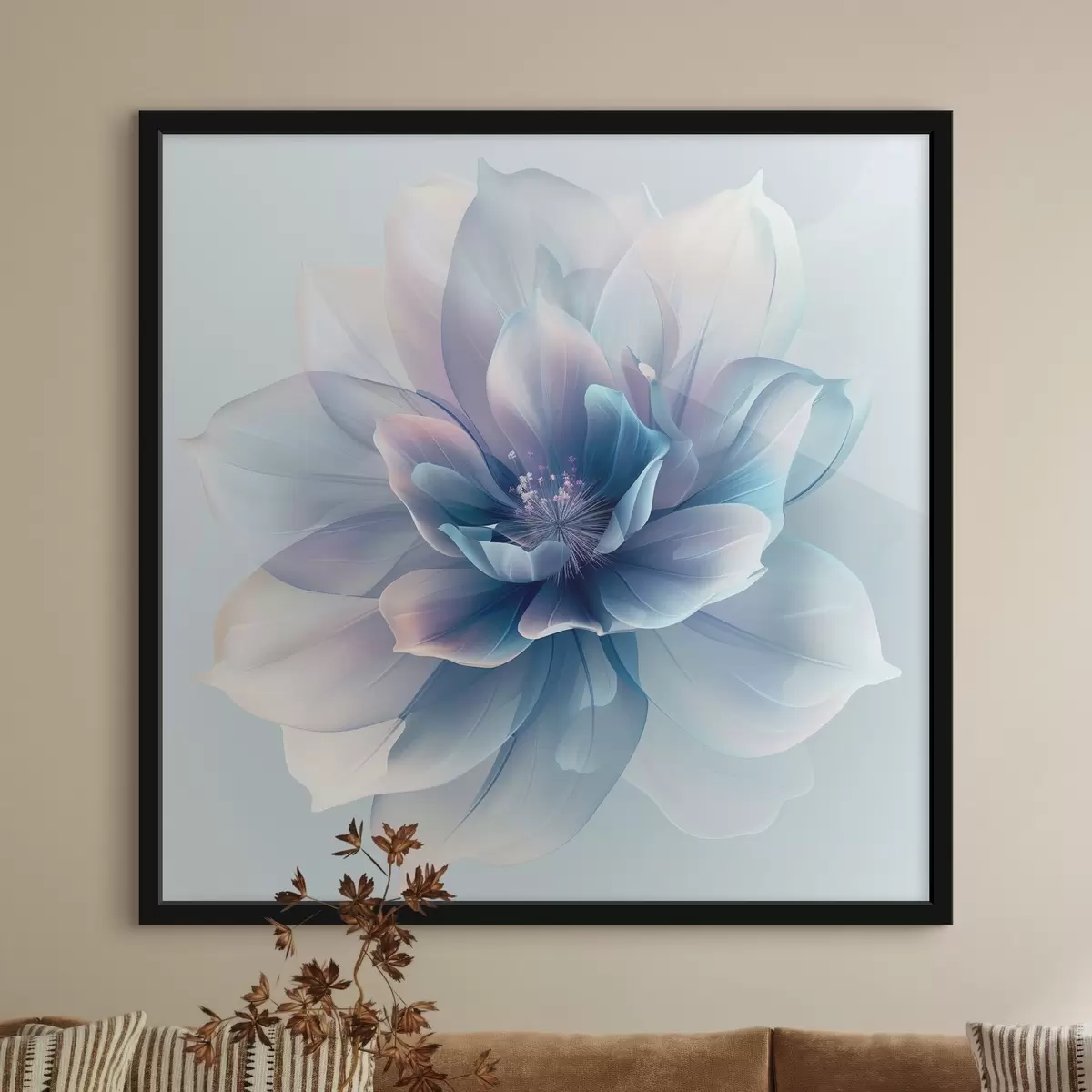 Poster Zarte abstrakte Blume f40362