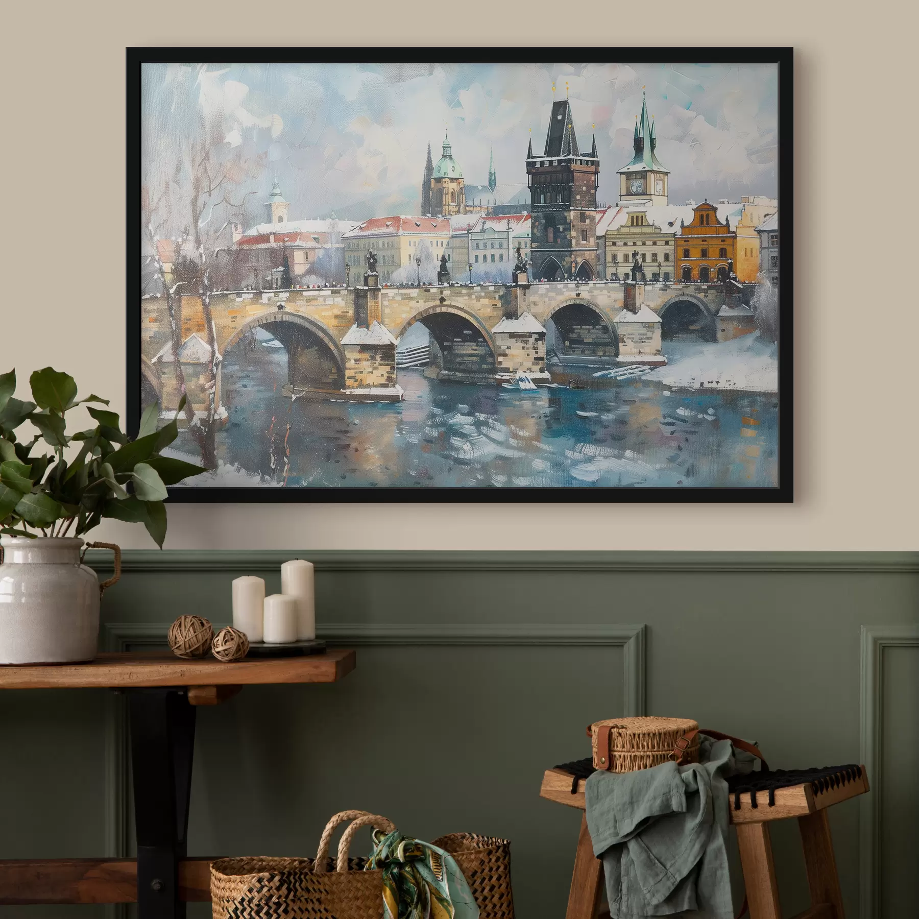 Wandbilder Prager Brücke f40378