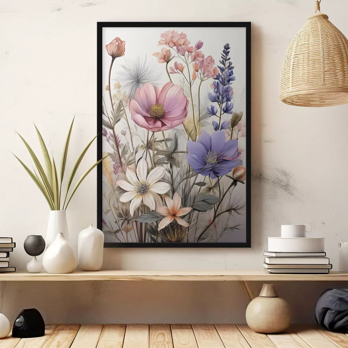 Poster Wildblumen, Blumenarrangement f40423