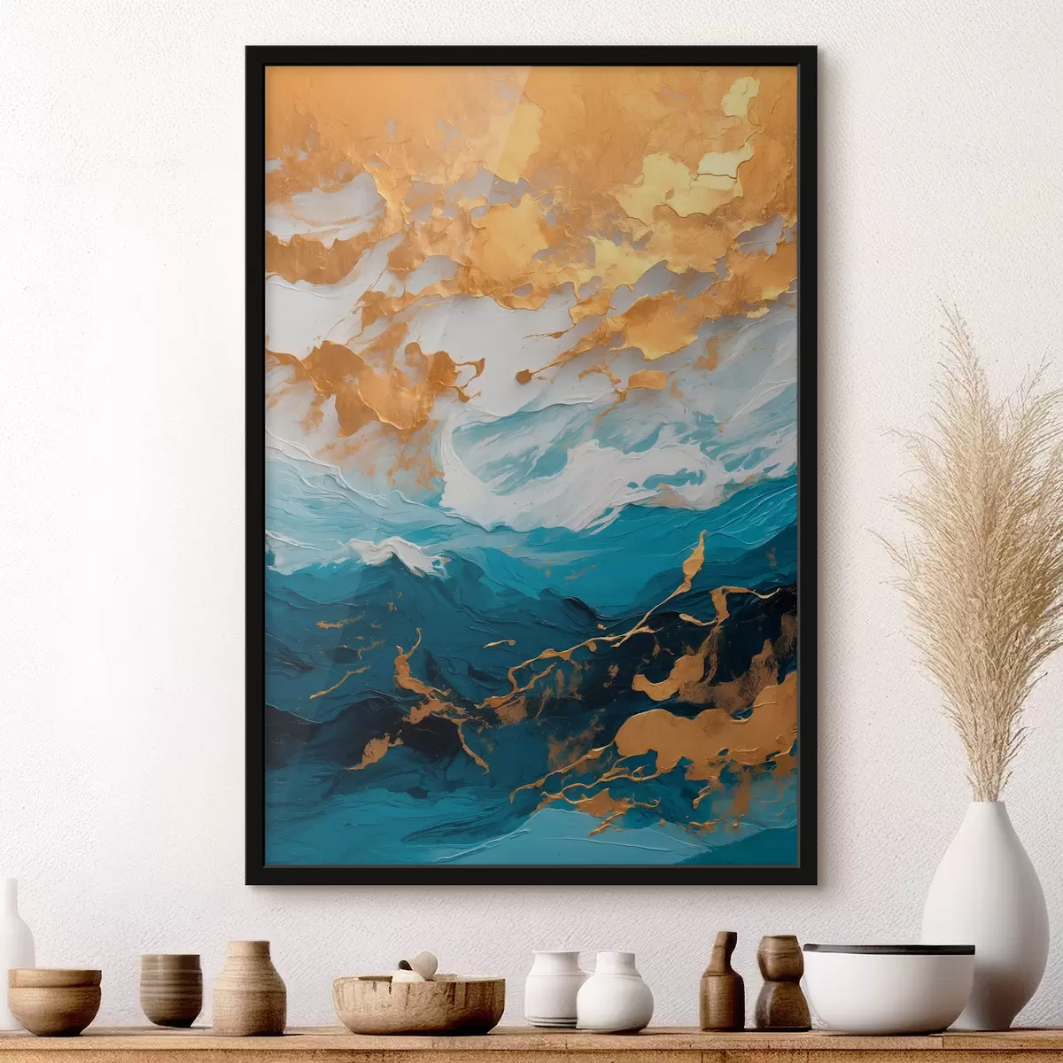 Poster Abstraktes Ölgemälde f40342