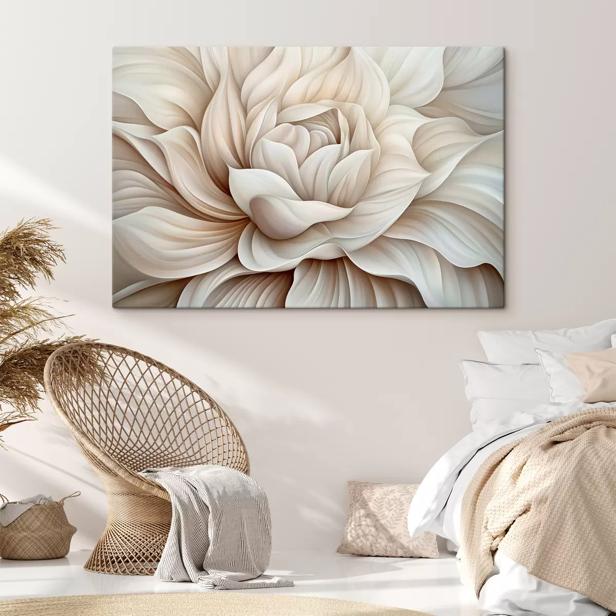 Wandbilder Blütenblätter einer großen abstrakten Blume s40352