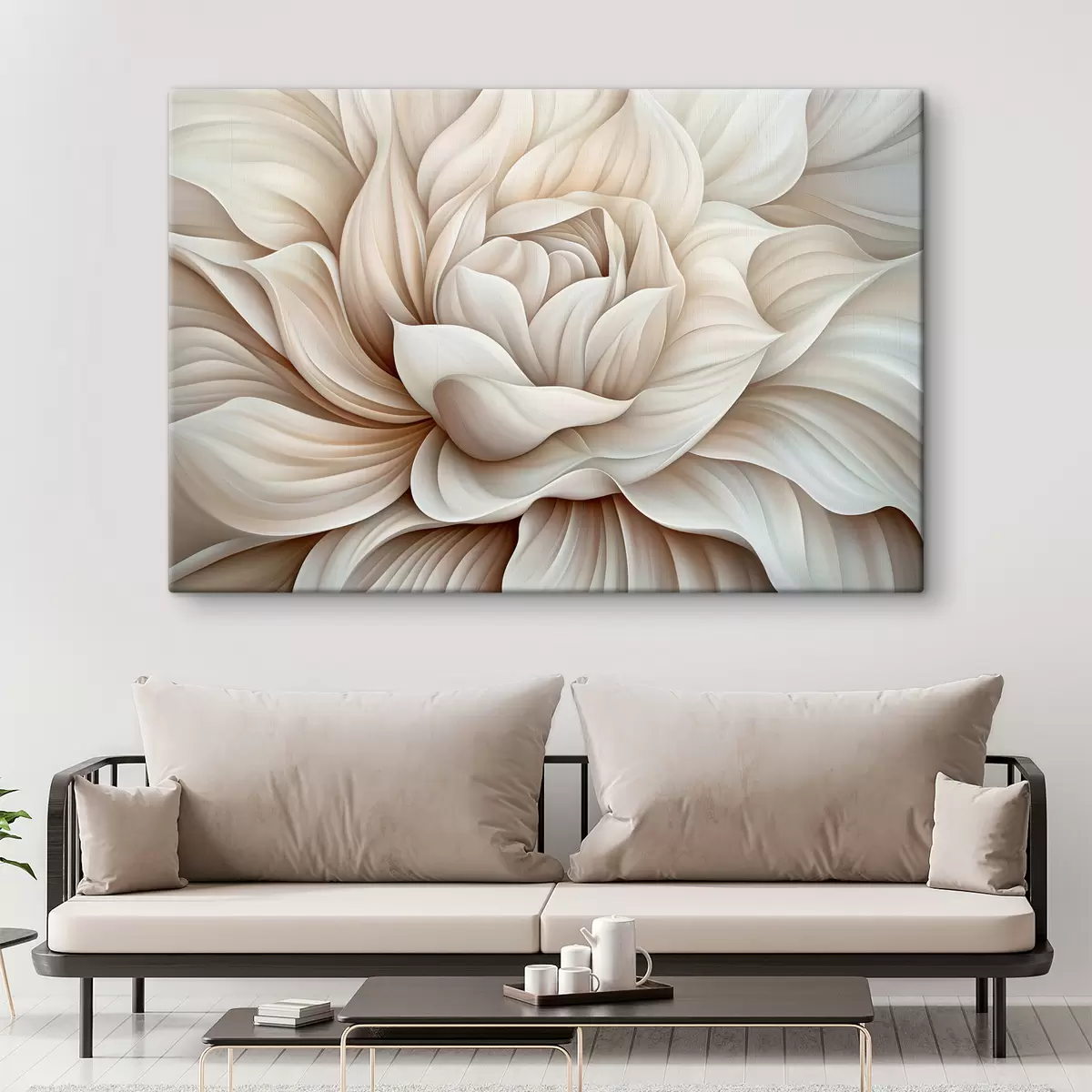 Wandbilder Blütenblätter einer großen abstrakten Blume s40352