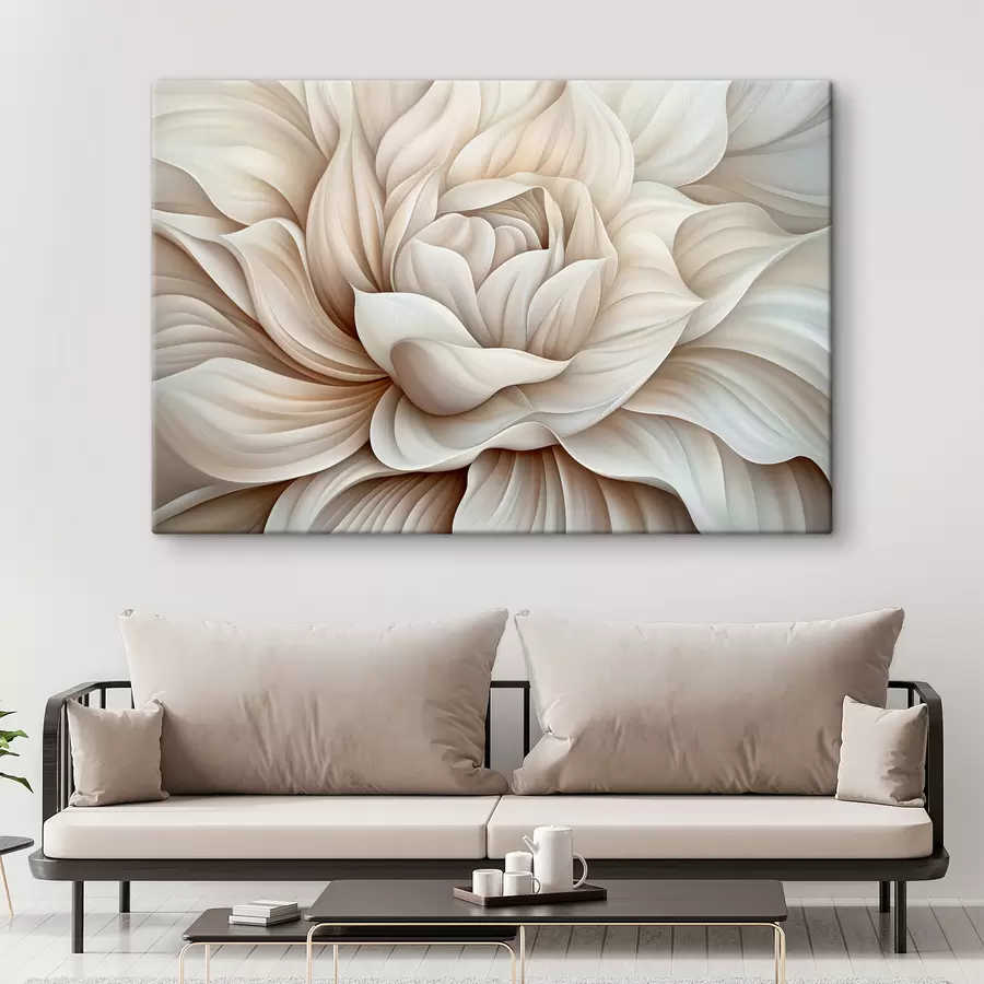 Wandbilder Blütenblätter einer großen abstrakten Blume s40352