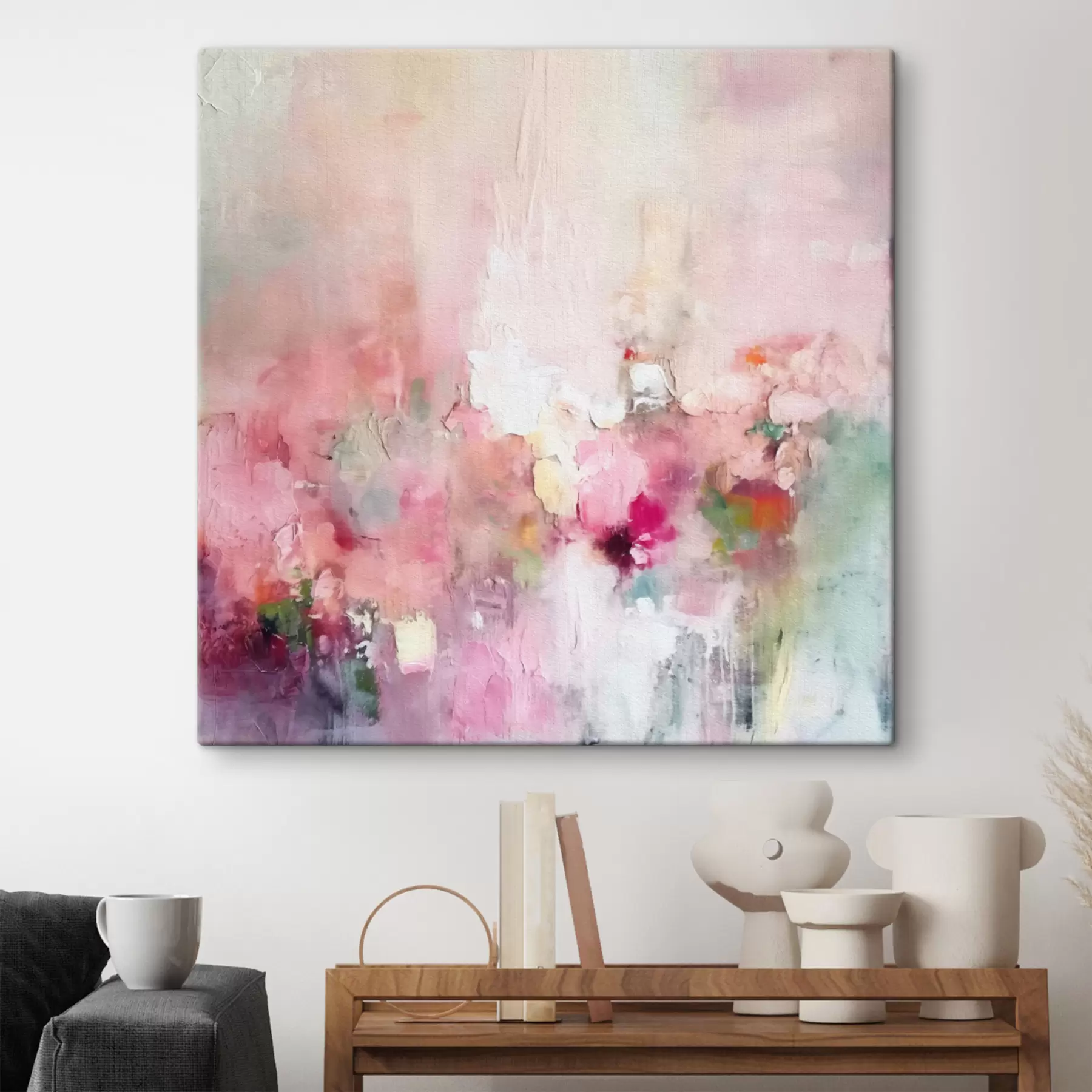 Wandbilder Abstrakte große Pinselstriche im modernen Stil s40512