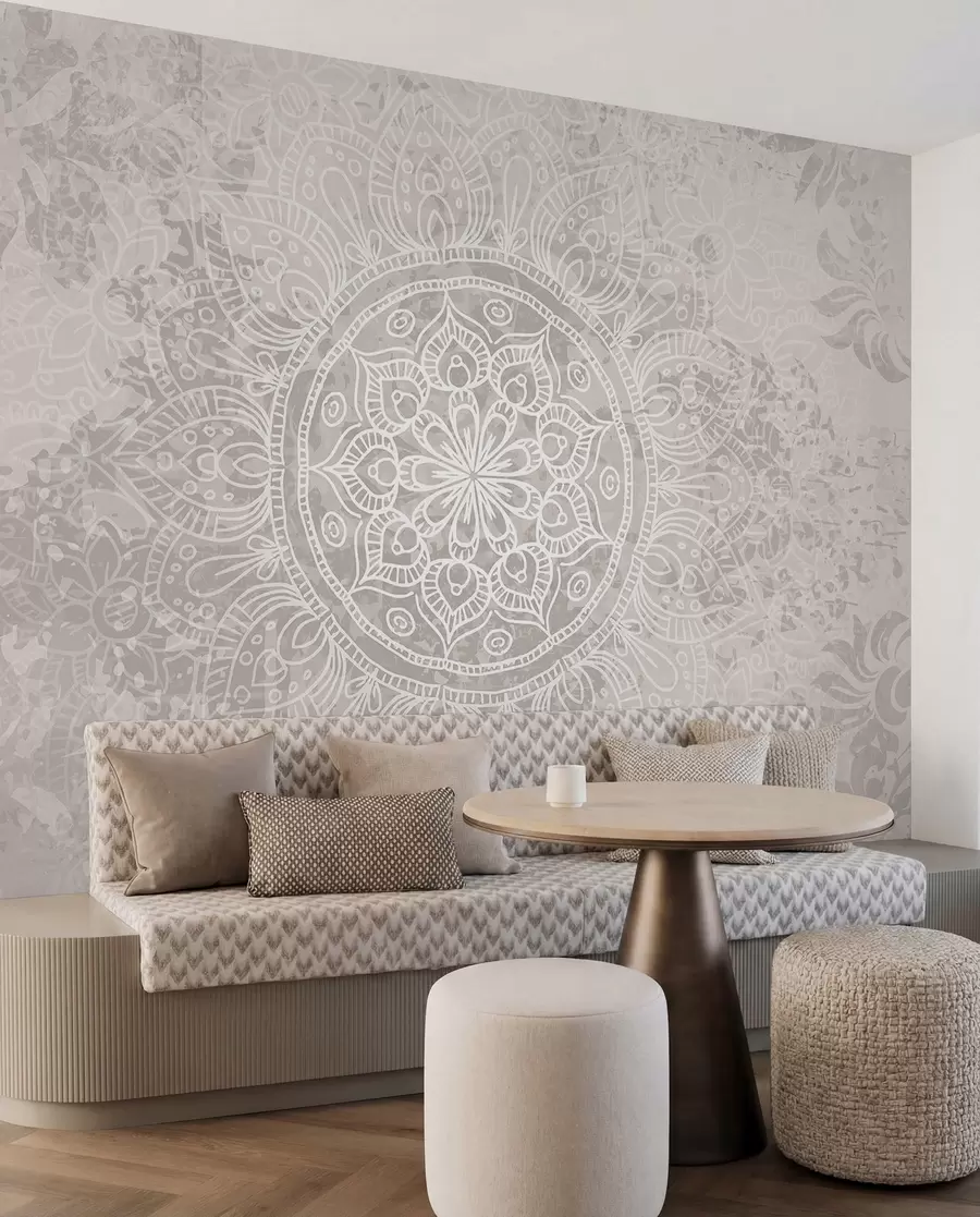 Fototapete Mandala aus feinen Linien w08246