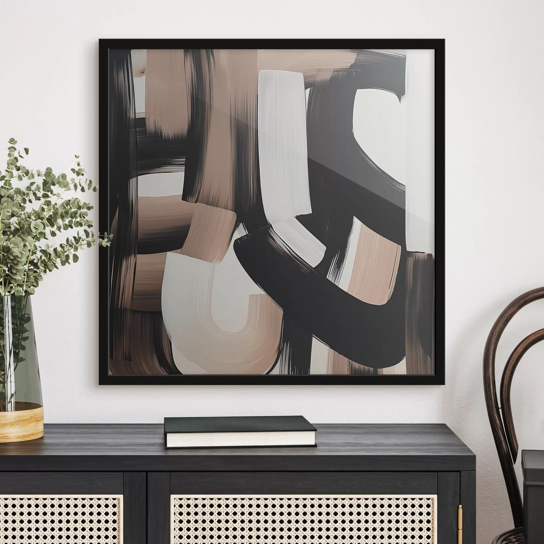 Fototapete Abstrakte Malerei mit großen Strichen f40581