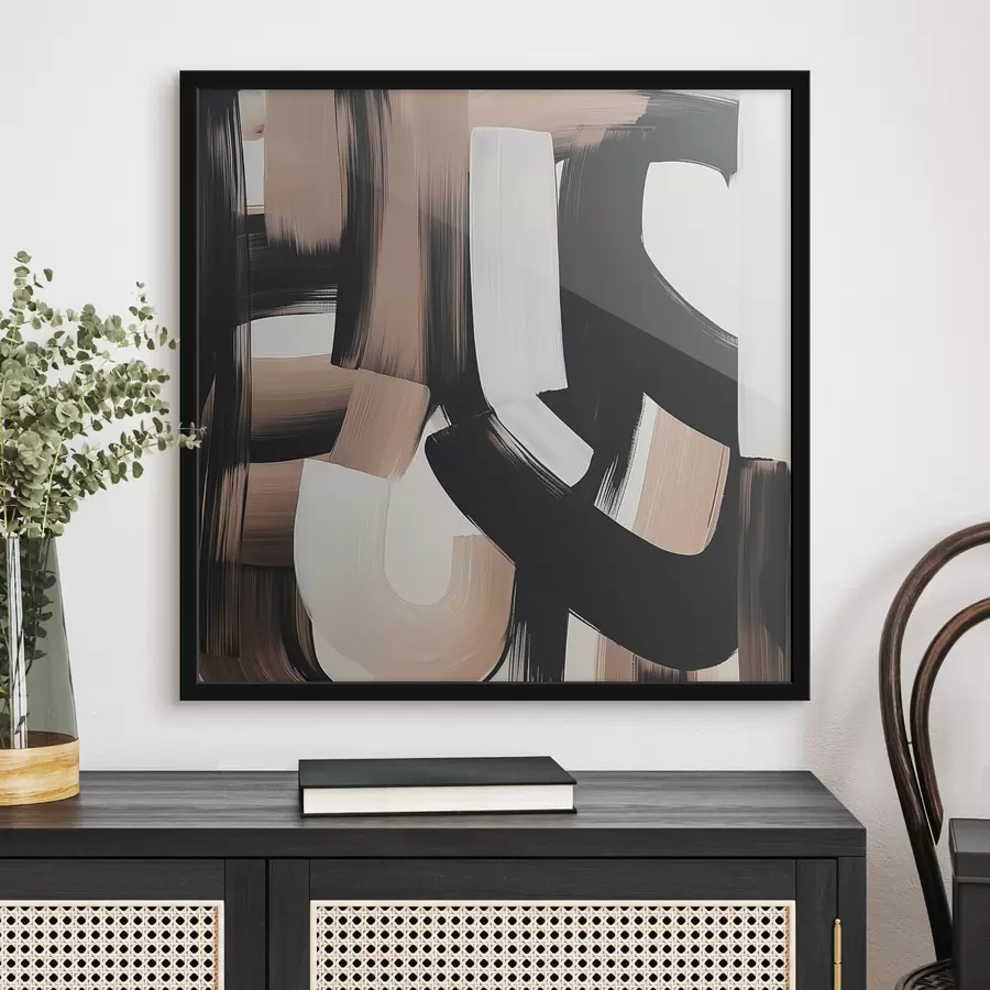 Fototapete Abstrakte Malerei mit großen Strichen f40581