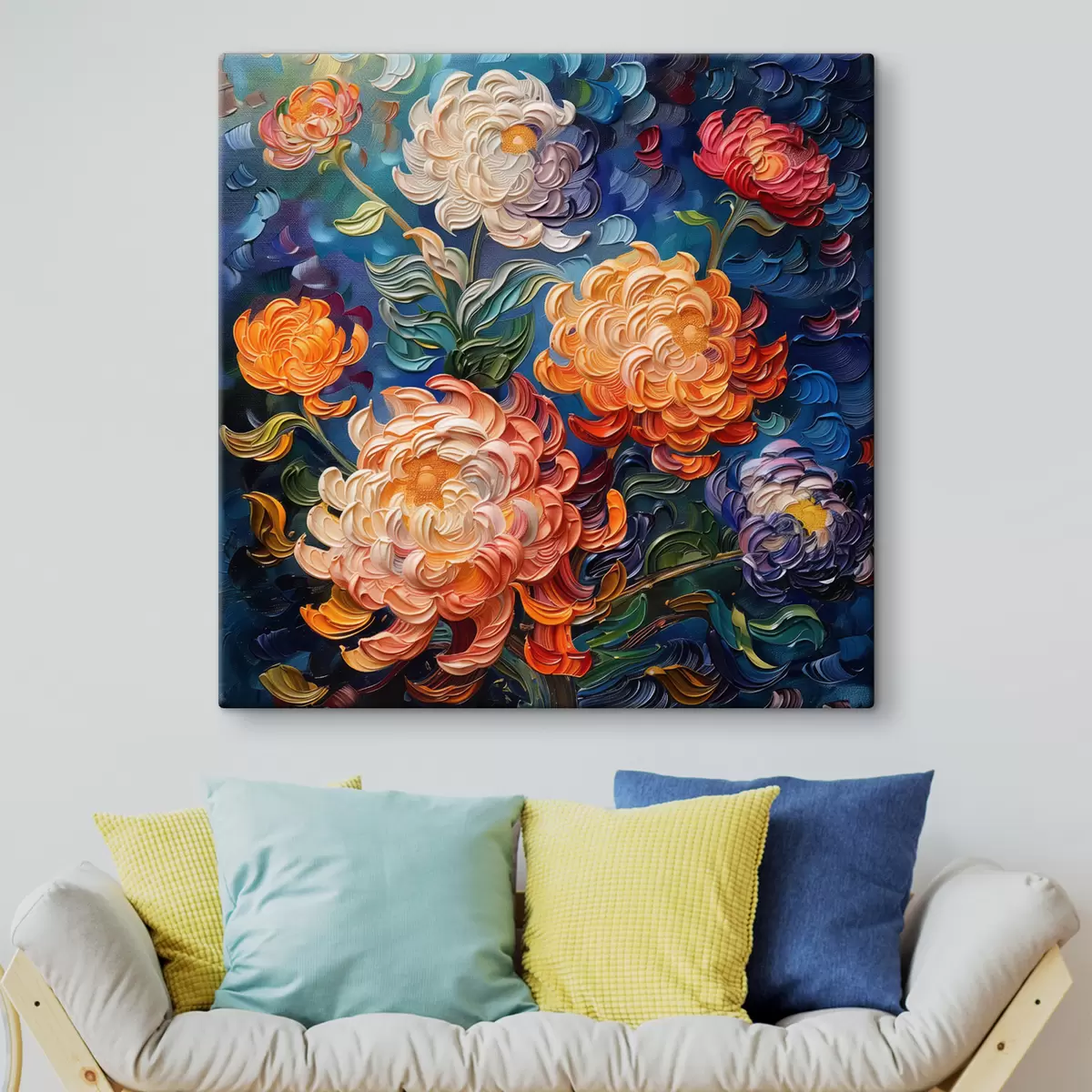 Wandbilder Blumenmalerei im Stil von Van Gogh s40672