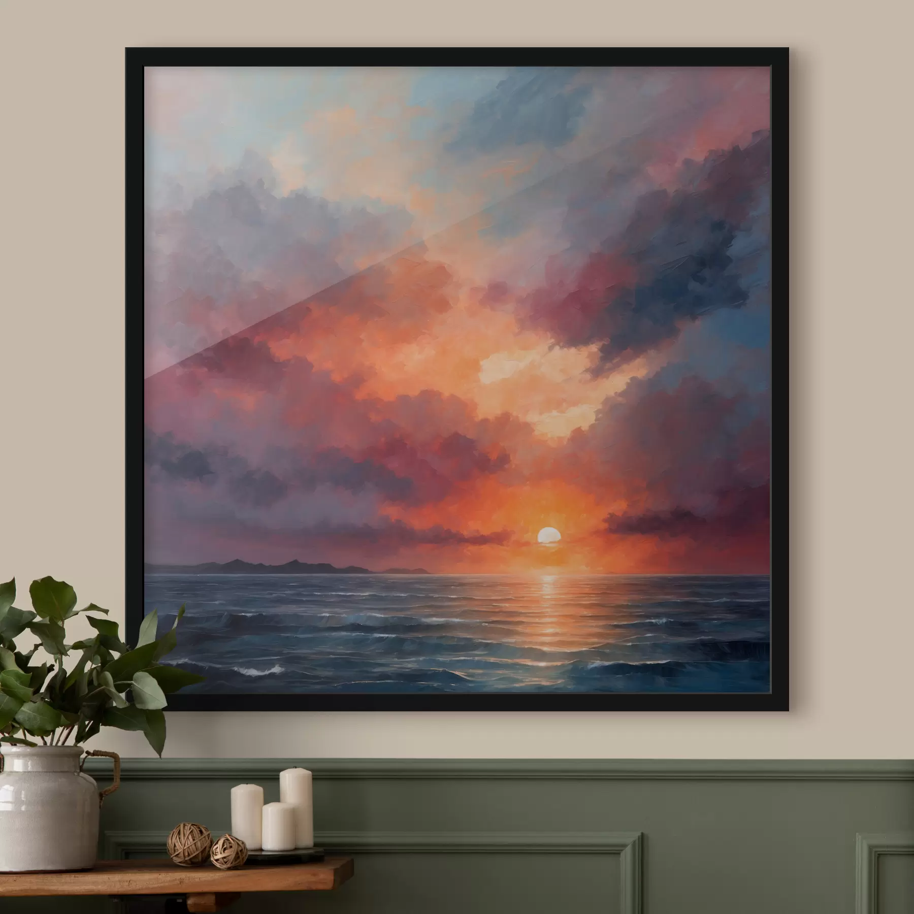 Fototapete Sonnenuntergang am Meer f40631