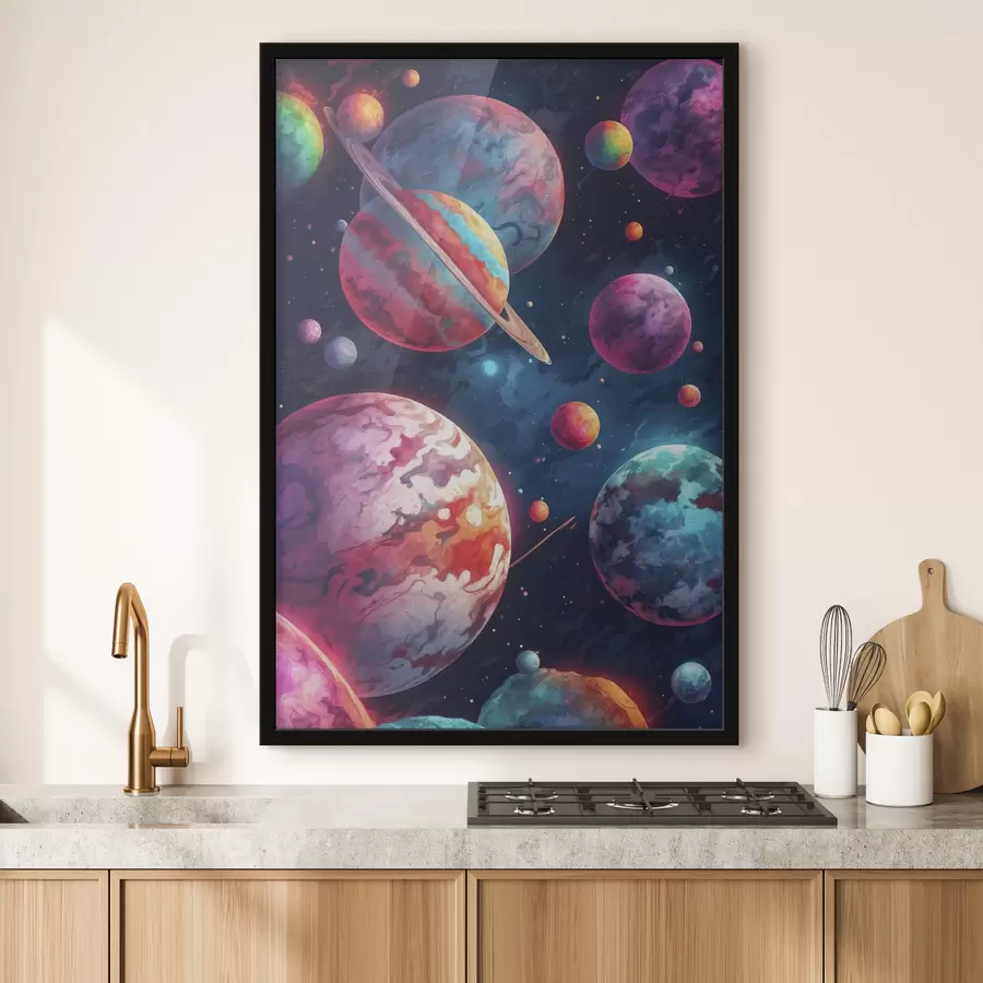 Fototapete Bunte Planeten f40698