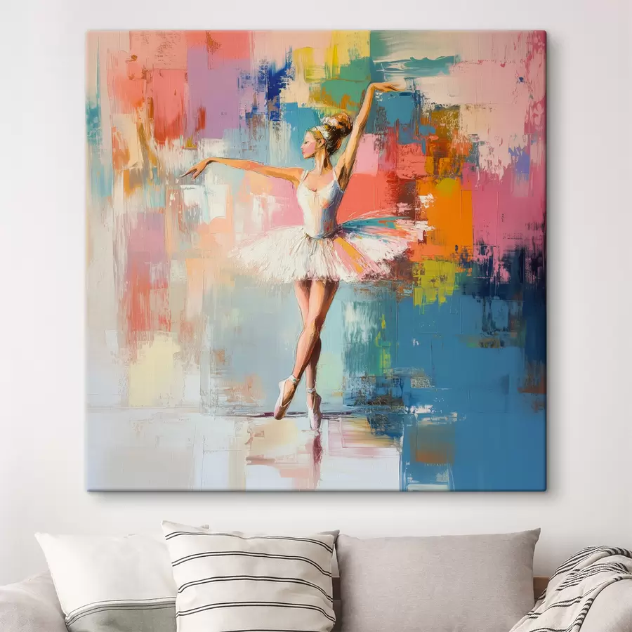Wandbilder Ballerina Abstraktion s40826