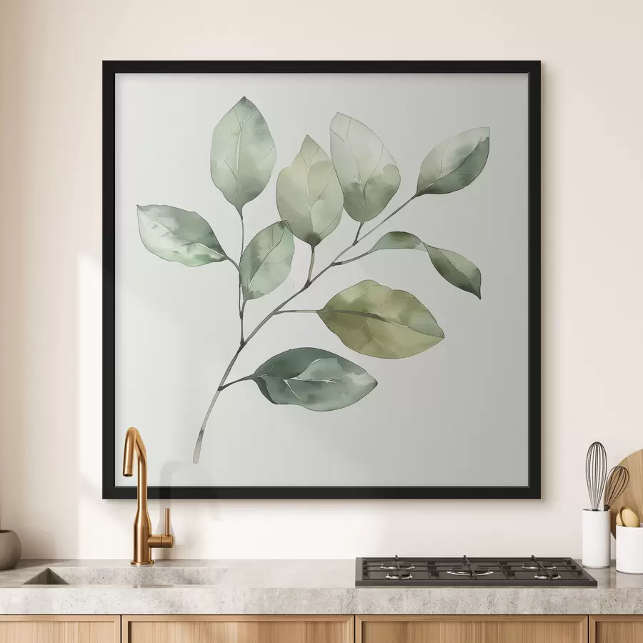 Fototapete Zweig im Aquarellstil f40766