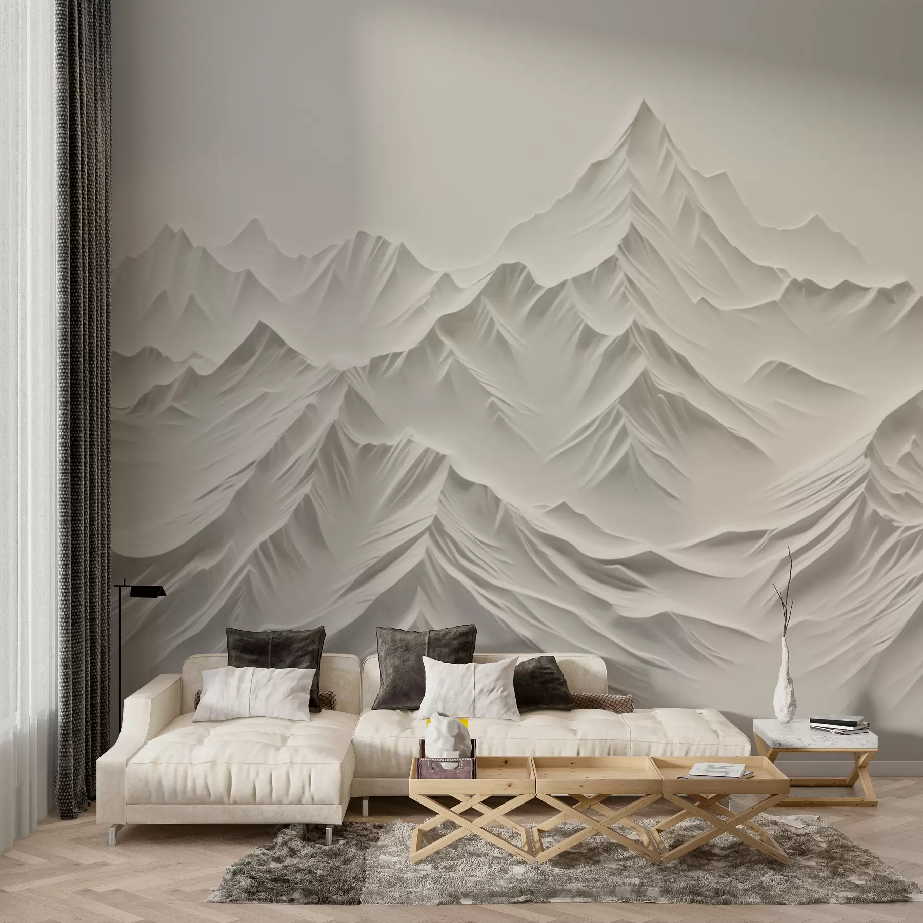 Fototapete Graue Berge w01644