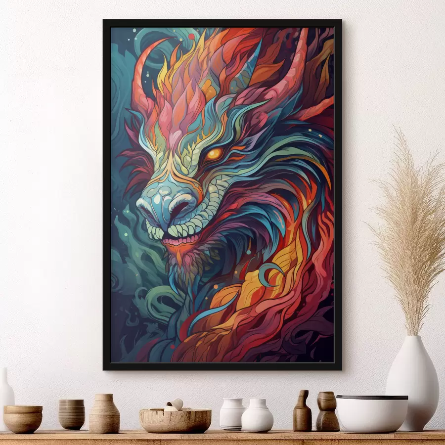 Fototapete Heller Drache f40835