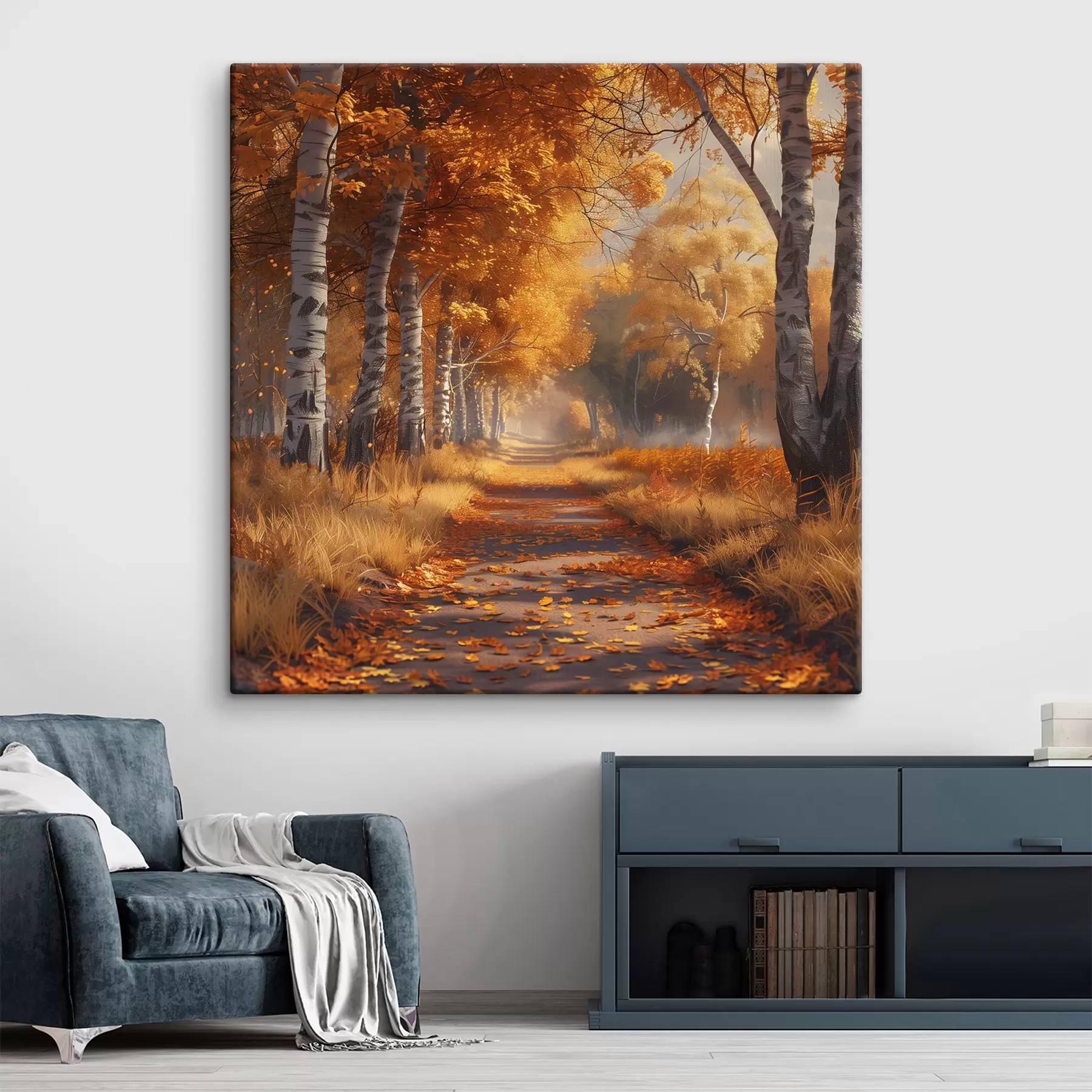 Wandbilder Allee im Herbstpark s40902