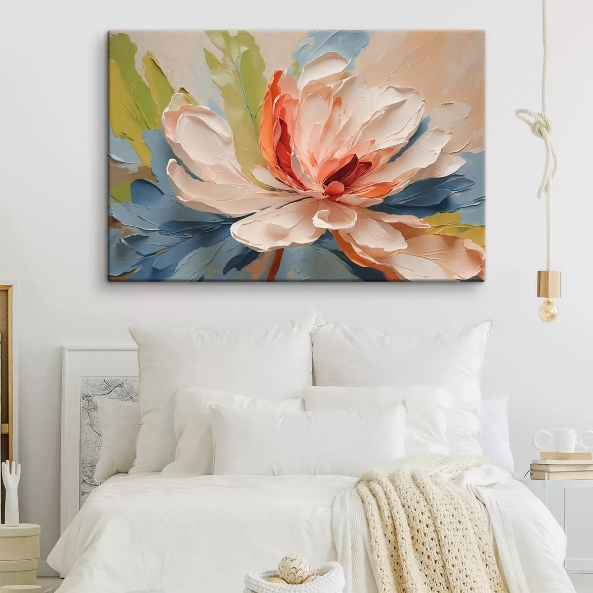 Wandbilder Abstrakte Blume in Öl s40856