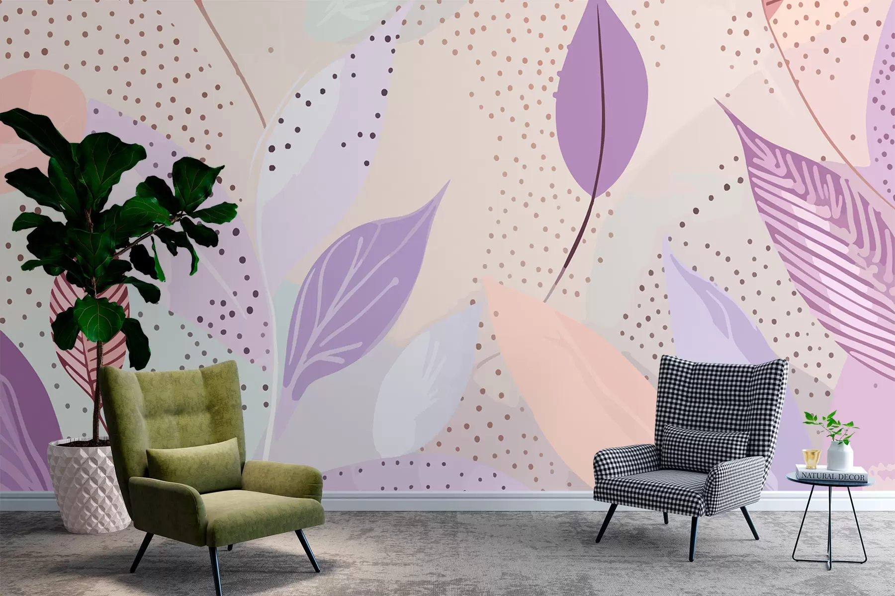 Fototapete Zarte Blätter w01739