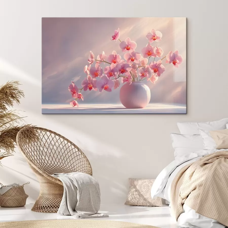 Wandbilder Zarte Orchideen im sanften Morgenlicht s38700
