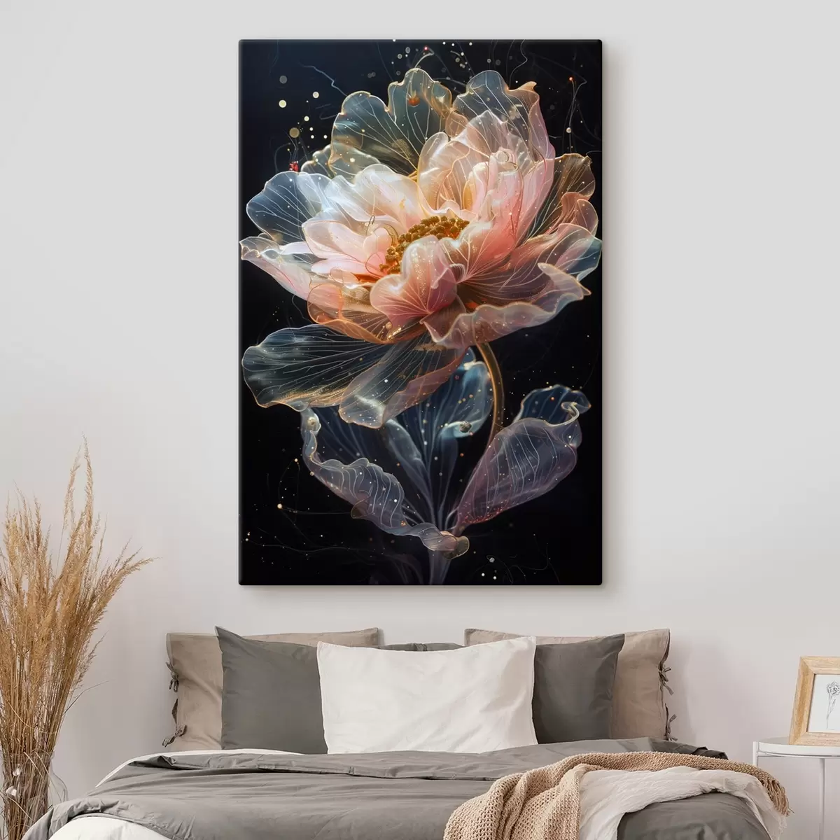 Wandbilder Eine kosmische Blume mit Sprenkeln s40966