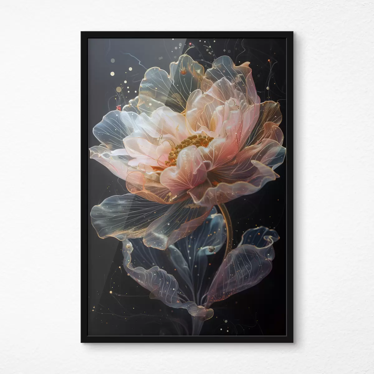 Poster Eine kosmische Blume mit Sprenkeln f40966